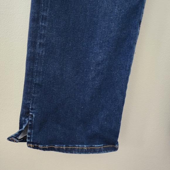 Frame Le Mini Boot High-Rise jeans in Claremore Slit blue Size 30 - Picture 7 of 14